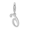 Lex & Lu Sterling Silver Number 6 w/Lobster Clasp Charm - 3 - Lex & Lu