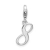 Lex & Lu Sterling Silver Number 8 w/Lobster Clasp Charm - Lex & Lu