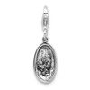 Lex & Lu Sterling Silver Antiqued SPOILED w/Lobster Clasp Charm - 5 - Lex & Lu