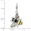 Lex & Lu Sterling Silver Enameled 3-D Yellow Jacket w/Lobster Clasp Charm - 3 - Lex & Lu