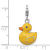 Lex & Lu Sterling Silver Enameled 3-D Duck w/Lobster Clasp Charm - 4 - Lex & Lu