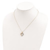 Lex & Lu Sterling Silver & Gold-plated Diamond Mystique 18'' Heart Necklace - 4 - Lex & Lu