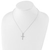 Lex & Lu Sterling Silver Diamond Mystique 18'' Cross Necklace - 4 - Lex & Lu