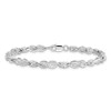 Lex & Lu Sterling Silver Diamond Bracelet LAL108677 - 3 - Lex & Lu