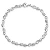 Lex & Lu Sterling Silver Diamond Infinity Symbol Bracelet - 4 - Lex & Lu