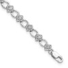 Lex & Lu Sterling Silver Diamond Bracelet LAL108688 - Lex & Lu