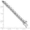 Lex & Lu Sterling Silver w/Rhodium Diamond Bracelet LAL108693 - 4 - Lex & Lu