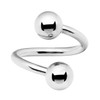 Lex & Lu Steel Twist Helix Ring Earring Body Piercing 16&14 Gauge-Lex & Lu