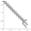 Lex & Lu Sterling Silver w/Rhodium Diamond Bracelet LAL108700 - 3 - Lex & Lu