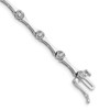 Lex & Lu Sterling Silver w/Rhodium Diamond Bracelet LAL108701 - Lex & Lu