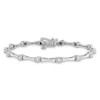 Lex & Lu Sterling Silver w/Rhodium Diamond Bracelet LAL108701 - 4 - Lex & Lu