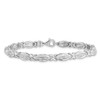 Lex & Lu Sterling Silver w/Rhodium Diamond Bracelet - 3 - Lex & Lu