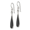 Lex & Lu Sterling Silver Black Stone Earrings - 2 - Lex & Lu