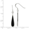 Lex & Lu Sterling Silver Black Stone Earrings - 4 - Lex & Lu
