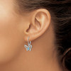 Lex & Lu Sterling Silver Blue Topaz & Diamond Earrings LAL109235 - 3 - Lex & Lu