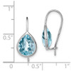 Lex & Lu Sterling Silver w/Rhodium Lt Swiss Blue Topaz Teardrop Earrings - 4 - Lex & Lu