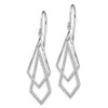 Lex & Lu Sterling Silver w/Rhodium Diamond Dangle Earrings LAL109290 - 2 - Lex & Lu