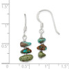 Lex & Lu Sterling Silver Turquoise Chip Dangle Earrings - 4 - Lex & Lu