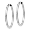Lex & Lu Sterling Silver w/Rhodium Endless Tube Hoop Earrings LAL109482 - 2 - Lex & Lu