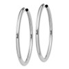 Lex & Lu Sterling Silver w/Rhodium Endless Tube Hoop Earrings LAL109483 - 2 - Lex & Lu