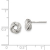 Lex & Lu Sterling Silver Polished Love Knot Post Earrings LAL109549 - 4 - Lex & Lu