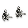 Lex & Lu Sterling Silver and Antiqued Turtle Post Earrings - 2 - Lex & Lu