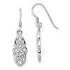Lex & Lu Sterling Silver w/Rhodium Infinity Design Earrings - Lex & Lu