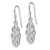 Lex & Lu Sterling Silver w/Rhodium Infinity Design Earrings - 2 - Lex & Lu
