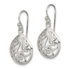 Lex & Lu Sterling Silver Swirl Dangle Earrings - 2 - Lex & Lu