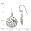 Lex & Lu Sterling Silver Swirl Dangle Earrings - 4 - Lex & Lu