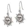 Lex & Lu Sterling Silver Sun Earrings - 2 - Lex & Lu