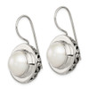 Lex & Lu Sterling Silver 12-12.5 mm Cultured Mabe Pearl Earrings - 2 - Lex & Lu