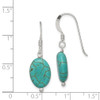 Lex & Lu Sterling Silver Blue Reconstructed Magnesite Earrings - 4 - Lex & Lu