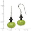 Lex & Lu Sterling Silver Green Jade and Hematite Earrings - 4 - Lex & Lu
