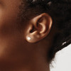 Lex & Lu Sterling Silver White 4-4.5mm FW Cultured Pearl Post Earrings - 3 - Lex & Lu