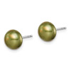 Lex & Lu Sterling Silver w/Rhodium Set of 7 Pairs 8-9mm FWC Pearl Studs Earring - 7 - Lex & Lu