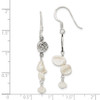 Lex & Lu Sterling Silver FWC Keshi Pearl & Moonstone Fancy Shep. Hook Earrings - 4 - Lex & Lu