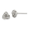 Lex & Lu Sterling Silver CZ Love Knot Post Earrings LAL110080 - Lex & Lu