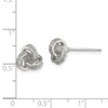 Lex & Lu Sterling Silver CZ Love Knot Post Earrings LAL110080 - 4 - Lex & Lu