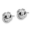 Lex & Lu Sterling Silver w/Rhodium Love Knot Post Earrings LAL110083 - 2 - Lex & Lu