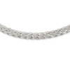 Lex & Lu Sterling Silver 6.75mm Braided Fancy Necklace 18'' - Lex & Lu