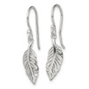 Lex & Lu Sterling Silver Leaf Dangle Earrings - 2 - Lex & Lu