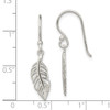 Lex & Lu Sterling Silver Leaf Dangle Earrings - 4 - Lex & Lu