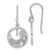 Lex & Lu Sterling Silver Circle Clover & Celtic Knot Dangle Earrings - Lex & Lu