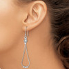Lex & Lu Sterling Silver w/Rhodium D/C Dangle Beaded Earrings - 3 - Lex & Lu