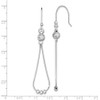 Lex & Lu Sterling Silver w/Rhodium D/C Dangle Beaded Earrings - 4 - Lex & Lu