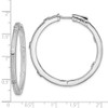 Lex & Lu Sterling Silver w/Rhodium CZ In & Out Round Hoop Earrings LAL110386 - 4 - Lex & Lu