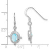 Lex & Lu Sterling Silver Blue Topaz Fancy Dangle Earrings LAL110420 - 4 - Lex & Lu