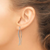 Lex & Lu Sterling Silver CZ Threader Earrings LAL110452 - 3 - Lex & Lu