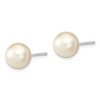 Lex & Lu Sterling Silver w/Rhodium 10-11mm Wht/Pink Shell Pearl 3 Earrings Set - 7 - Lex & Lu